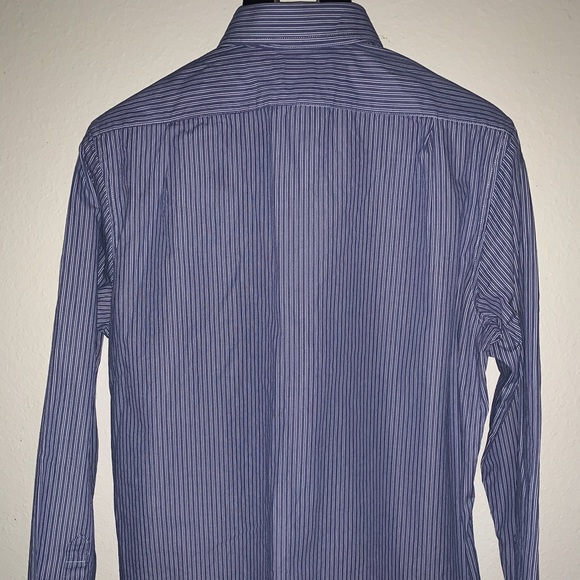 American Eagle Slim Fit Striped Button Up Shirt - Picture 2 of 9